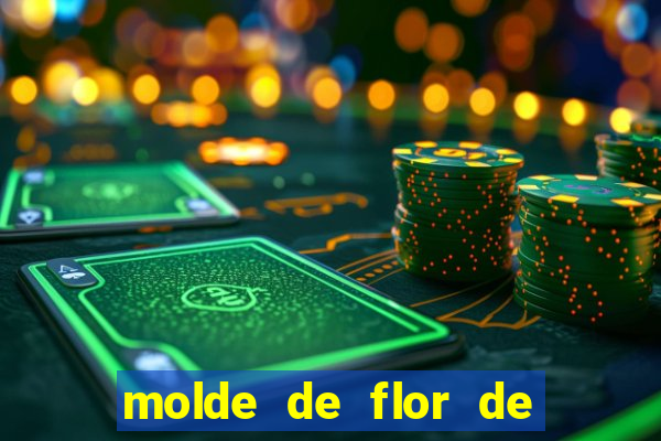 molde de flor de eva grande para imprimir