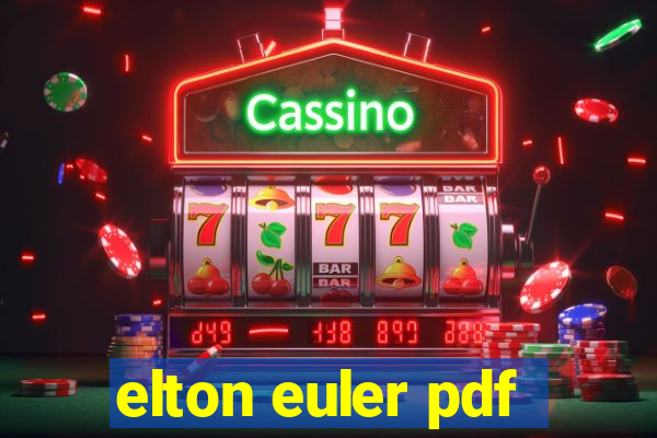 elton euler pdf