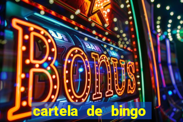 cartela de bingo cha de panela