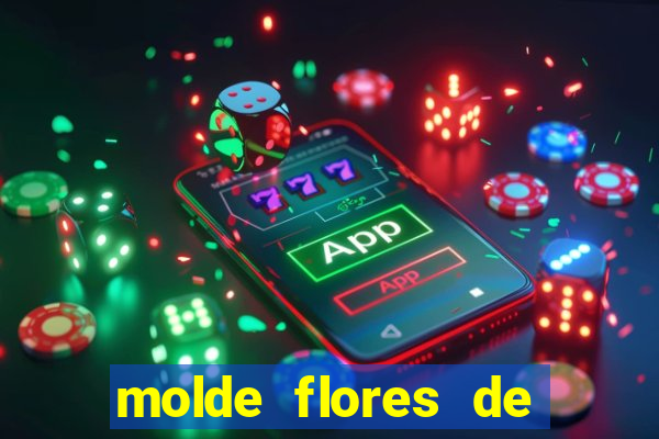 molde flores de papel para imprimir