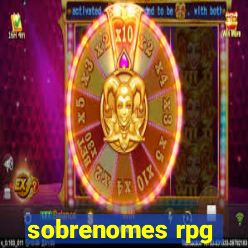 sobrenomes rpg